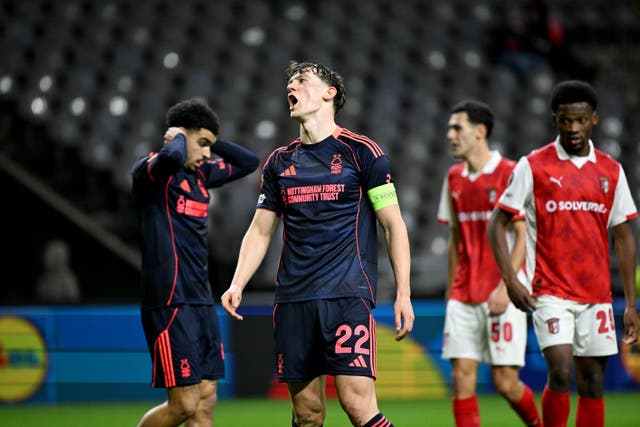 <p>Nottingham Forest were left bereft by a dismal defeat in Braga</p>