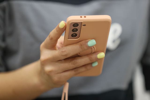 <p>Much of social media is accessed through phones</p>