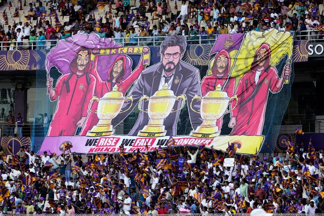 <p>File. Spectators watch an IPL match between Kolkata Knight Riders and Lucknow Super Giants at the Eden Gardens in Kolkata on 8 April 2025</p>