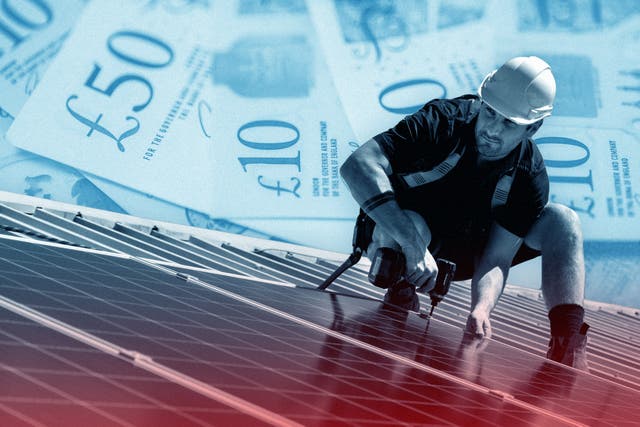 <p>Installing solar panels in the UK for an average home costs between £5,000 and £8,000 on average</p>